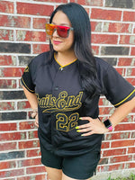 Baseball Black Gold Jersey